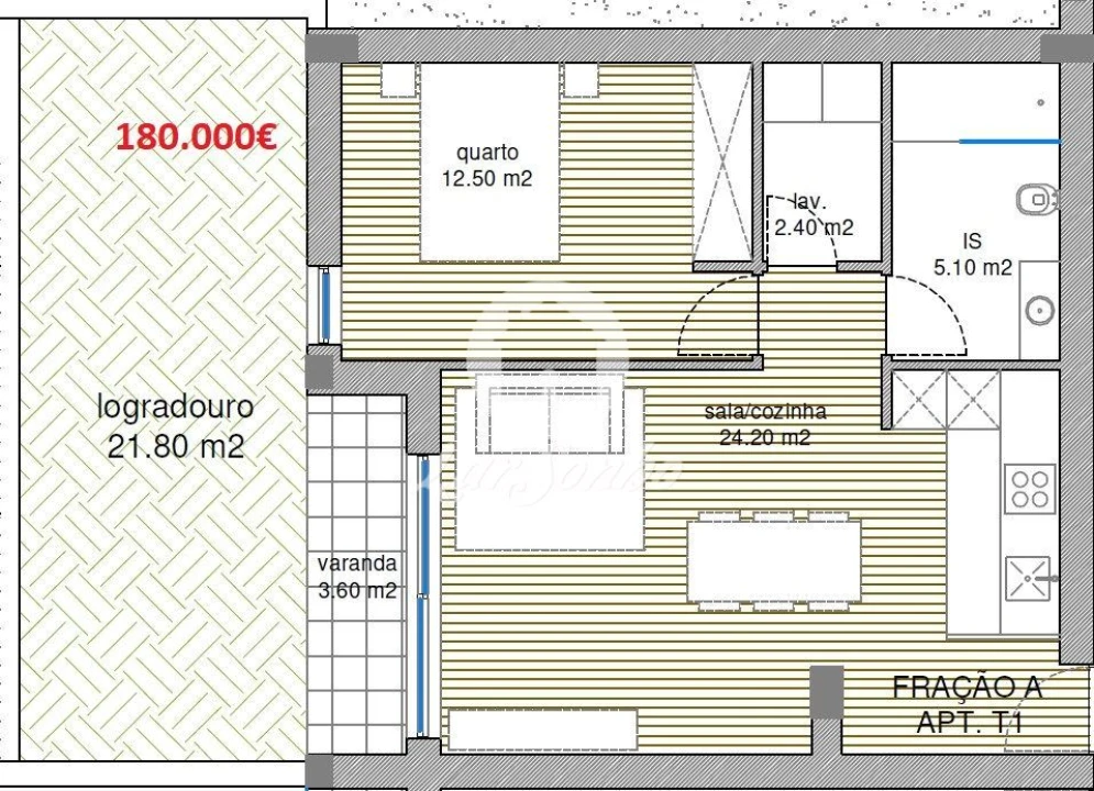 Apartamento T1 para Venda em Manhente Foto 10