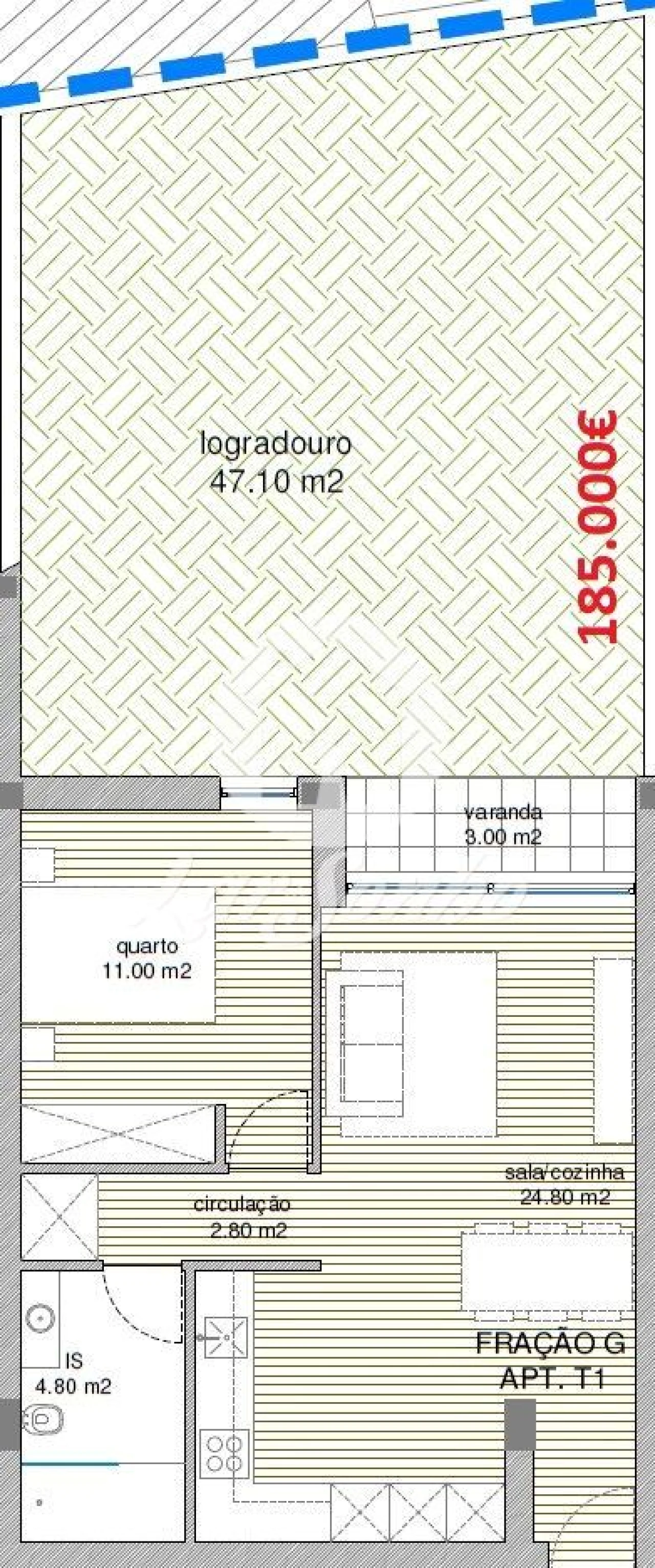 Apartamento T1 para Venda em Manhente Foto 12