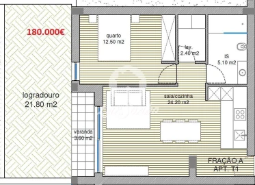 Apartamento T1 para Venda em Manhente