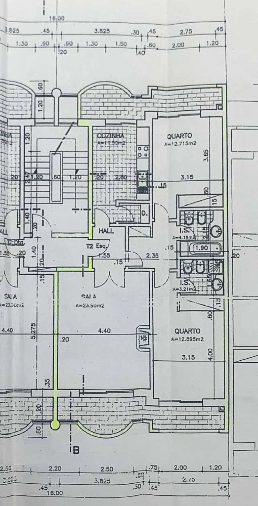 Apartamento T2 para Venda em Costa da Caparica Planta 1