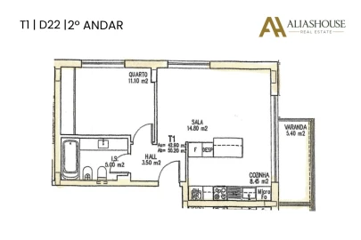 Apartamento T1 para Venda em São Martinho do Porto