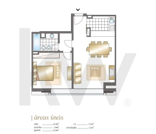Apartamento T1 para Arrendamento em Santo António