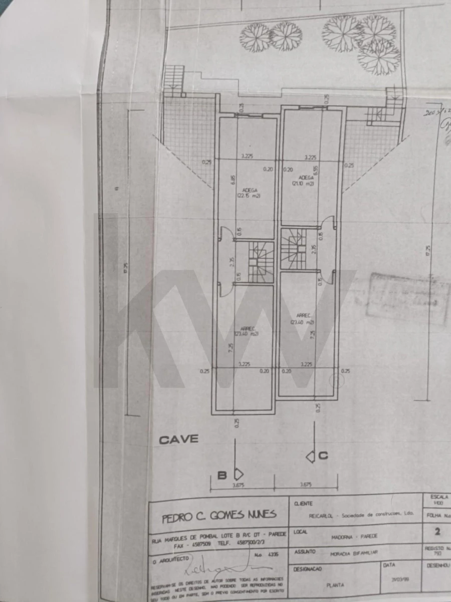 Moradia T3 para Venda em Carcavelos e Parede Planta 2