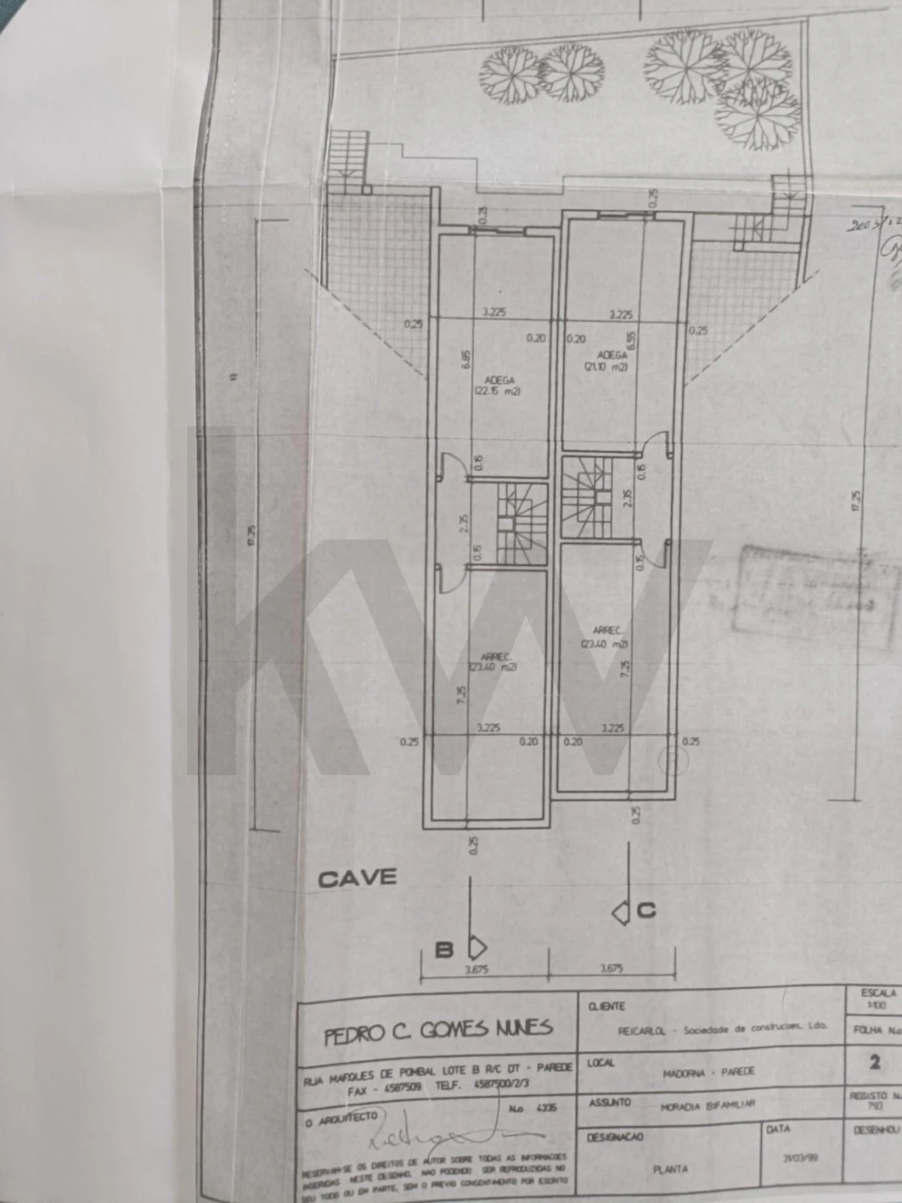 Moradia T3 para Venda em Carcavelos e Parede Planta 2