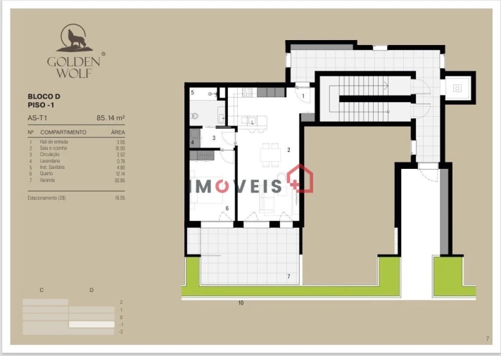 Apartamento T1 para Venda em Leiria, Pousos, Barreira e Cortes Foto 3
