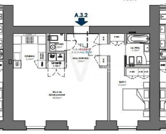 Apartamento T1 para Venda em Leiria, Pousos, Barreira e Cortes