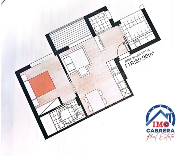 Apartamento T1 para Venda em São Martinho Planta 1