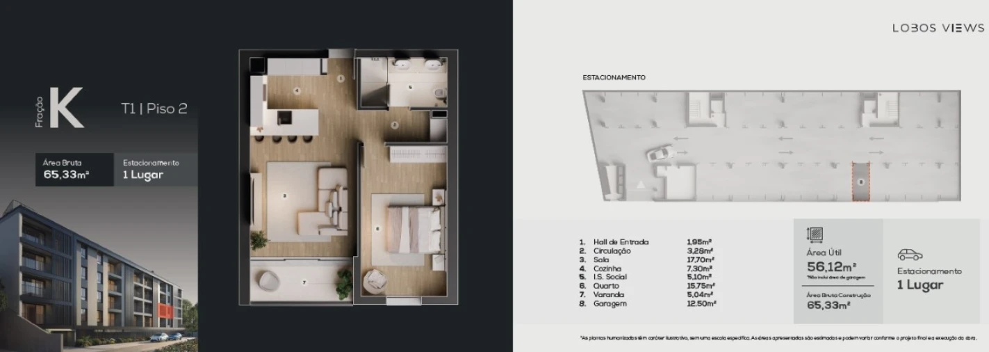 Apartamento T1 para Venda em Camara de Lobos Planta 1