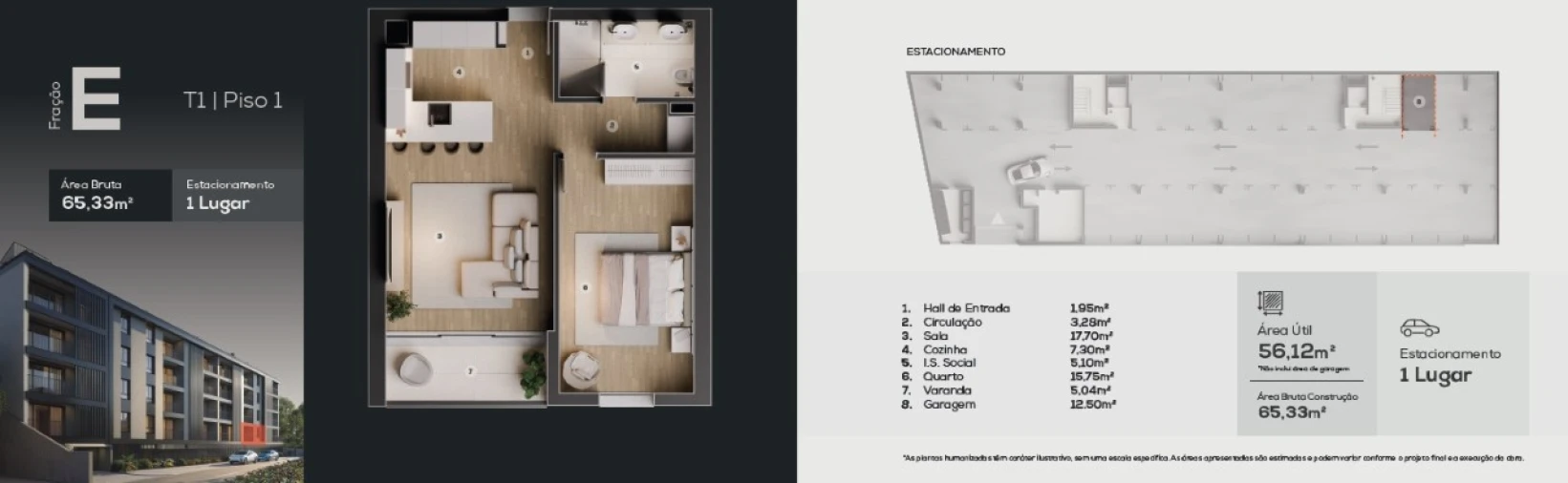 Apartamento T1 para Venda em Camara de Lobos Planta 1