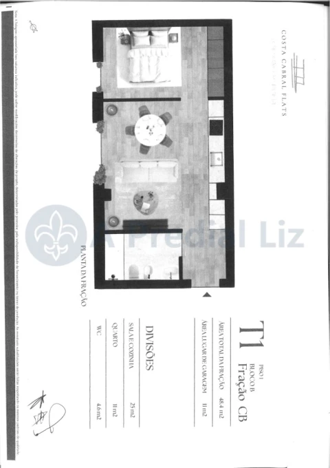 Apartamento T1 para Venda em Paranhos