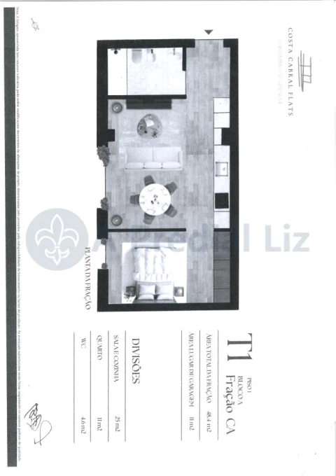 Apartamento T1 para Venda em Paranhos