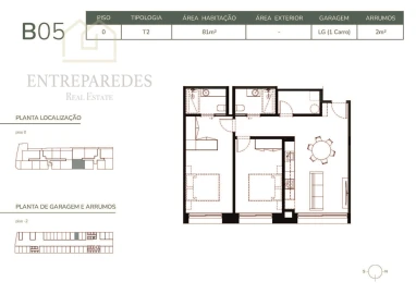 Apartamento T2 para Venda em São Felix da Marinha