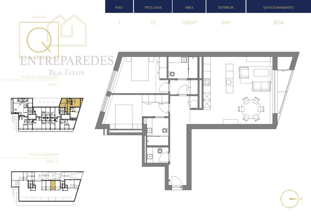Apartamento T2 para Venda em Espinho Foto 15