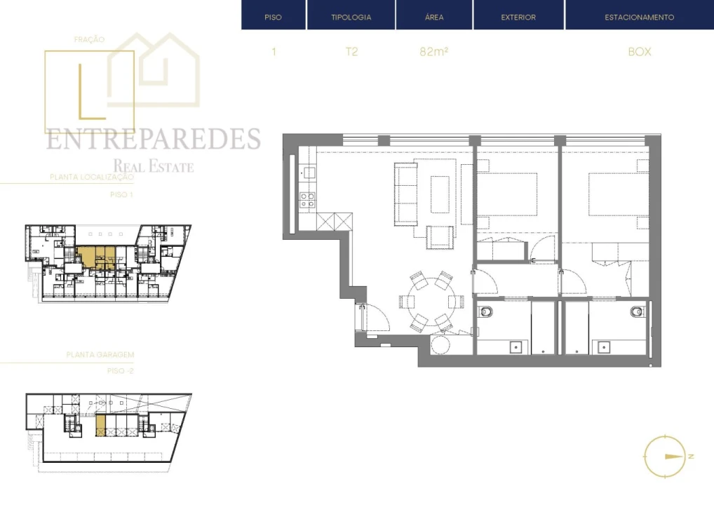 Apartamento T2 para Venda em Espinho Foto 11