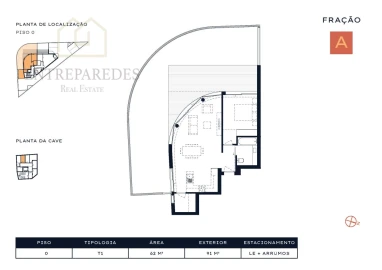 Apartamento T1 para Venda em Arcozelo