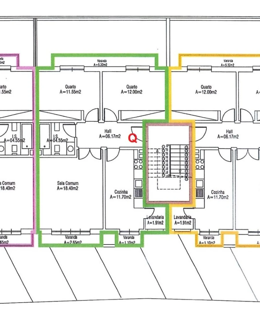 Apartamento T2 para Arrendamento em Altura Planta 1