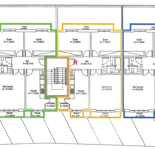 Apartamento T2 para Arrendamento em Altura Planta 1