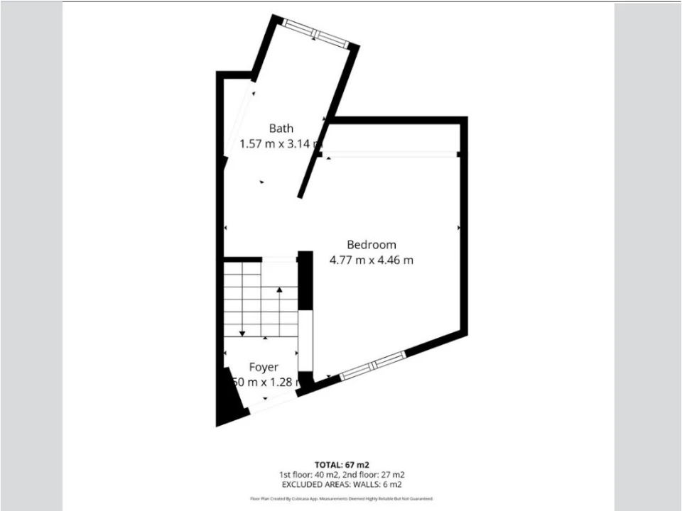 Apartamento T1 para Venda em Misericórdia Planta 2