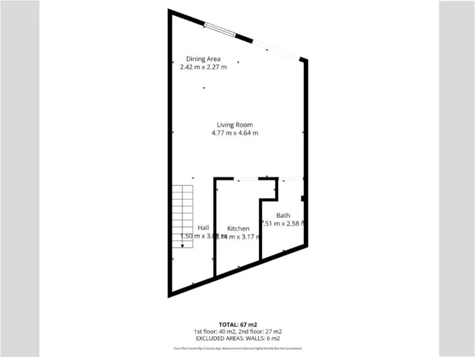 Apartamento T1 para Venda em Misericórdia Planta 3