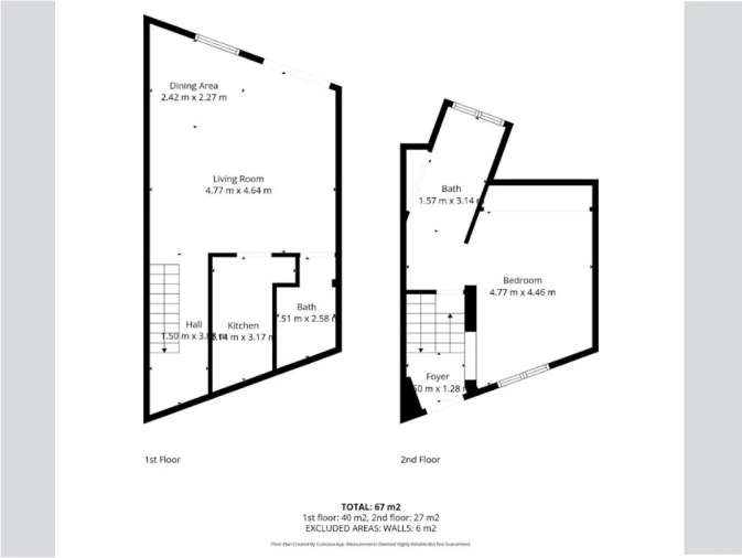 Apartamento T1 para Venda em Misericórdia Planta 1