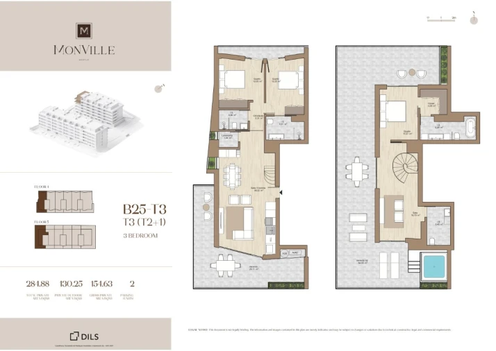 Apartamento T3 para Venda em Montijo e Afonsoeiro Planta 1