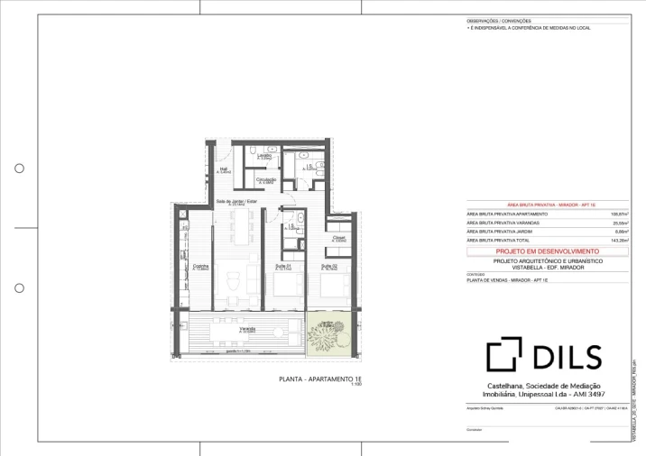 Apartamento T2 para Venda em Oeiras e São Julião da Barra, Paço de Arcos e Caxias Planta 1