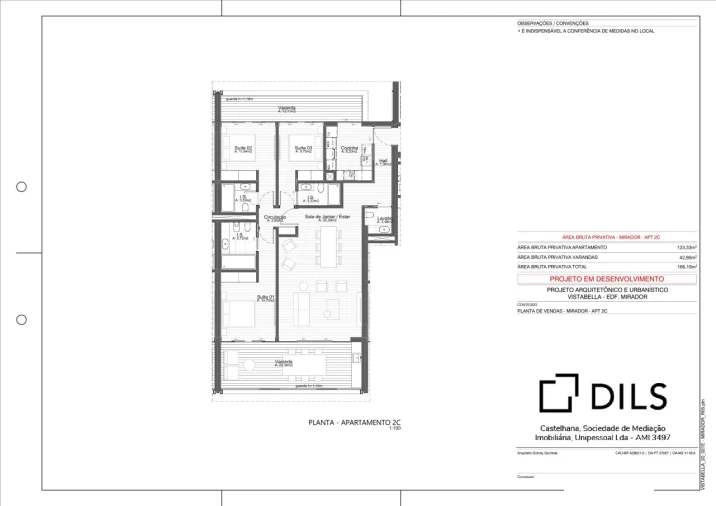 Apartamento T3 para Venda em Oeiras e São Julião da Barra, Paço de Arcos e Caxias Planta 1