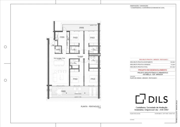Apartamento T4 para Venda em Oeiras e São Julião da Barra, Paço de Arcos e Caxias Planta 1