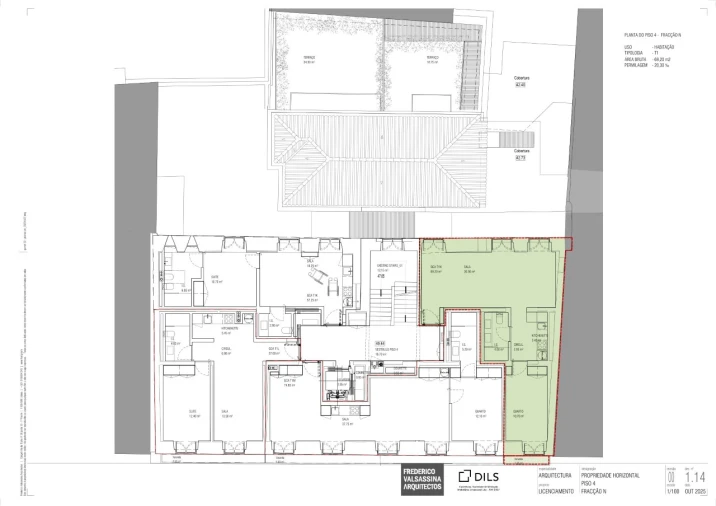 Apartamento T1 para Venda em Santa Maria Maior Planta 1