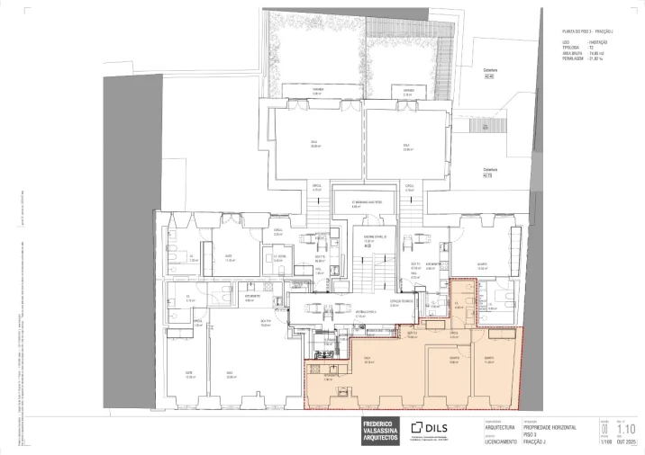 Apartamento T2 para Venda em Santa Maria Maior Planta 1