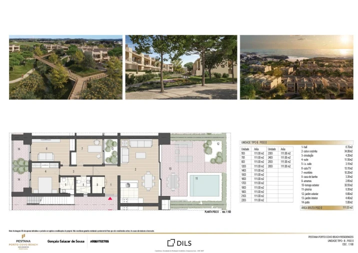Apartamento T1 para Venda em Porto Covo Planta 1