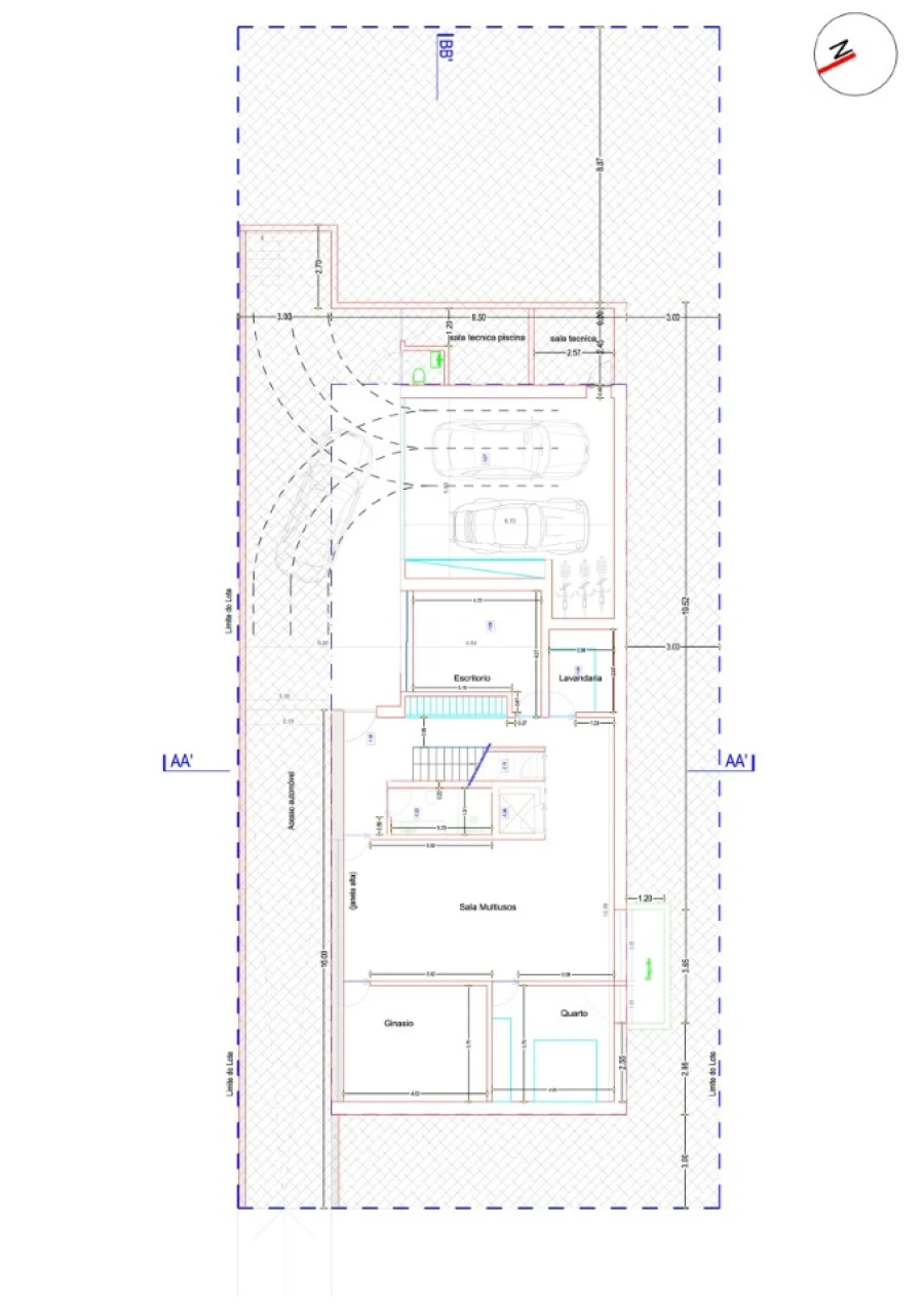 Moradia T5 para Venda em Montenegro Planta 1