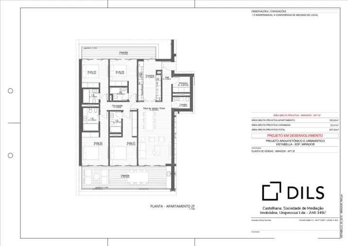 Apartamento T4 para Venda em Oeiras e São Julião da Barra, Paço de Arcos e Caxias Planta 1