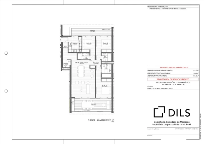 Apartamento T3 para Venda em Oeiras e São Julião da Barra, Paço de Arcos e Caxias Planta 1
