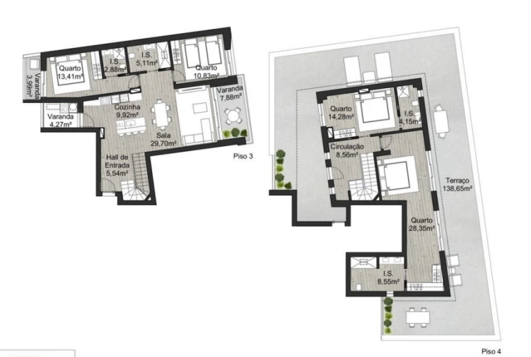 Apartamento T4 para Venda em Almancil Planta 1