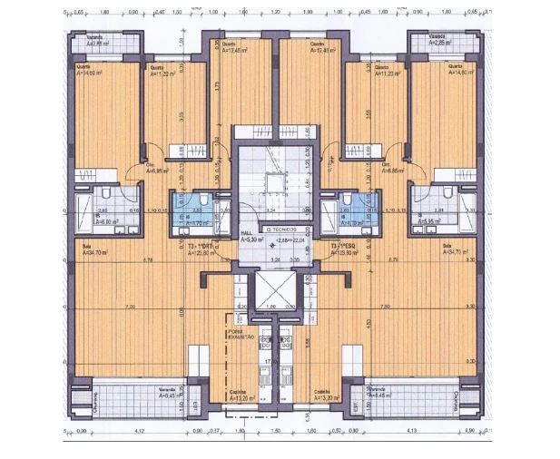 Apartamento T3 para Venda em Montijo e Afonsoeiro Planta 1