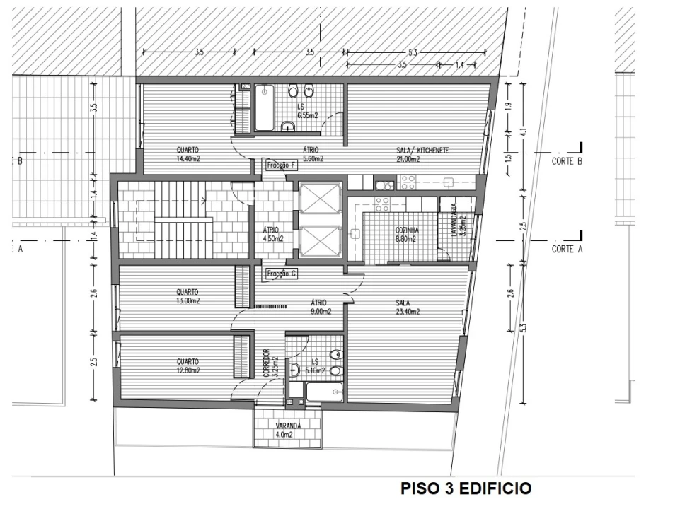 Apartamento T3 para Venda em Cedofeita, Santo Ildefonso, Sé, Miragaia, São Nicolau e Vitória Planta 11