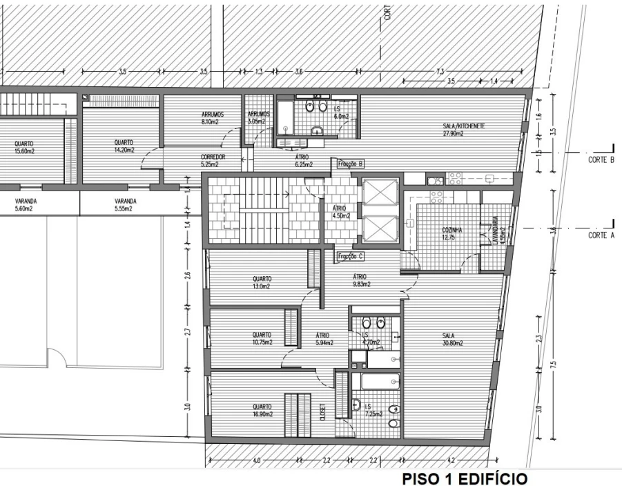 Apartamento T3 para Venda em Cedofeita, Santo Ildefonso, Sé, Miragaia, São Nicolau e Vitória Planta 7