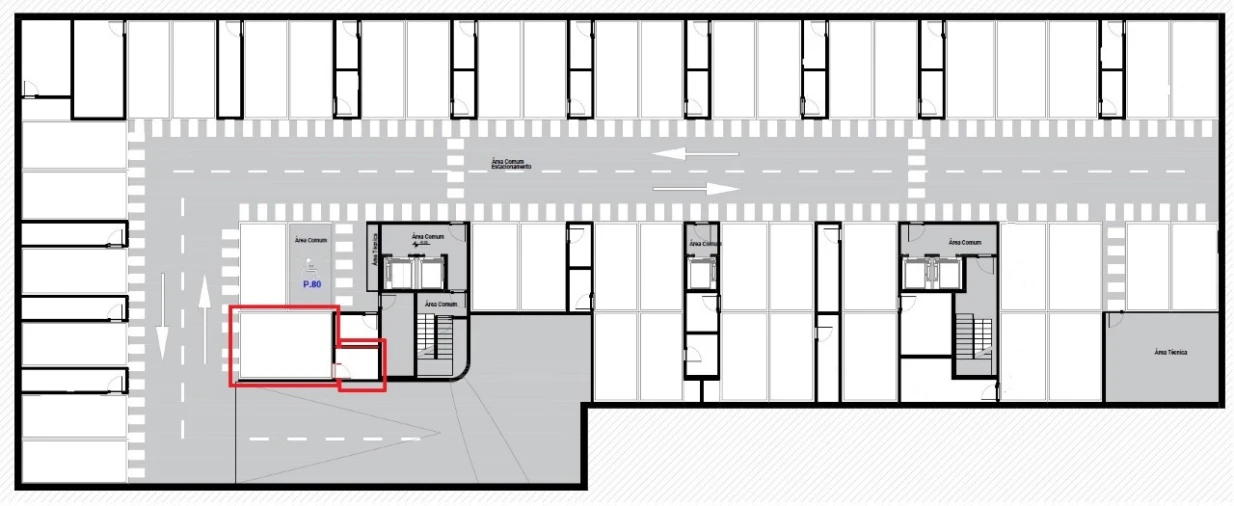 Apartamento T1 para Venda em Canidelo Planta 1