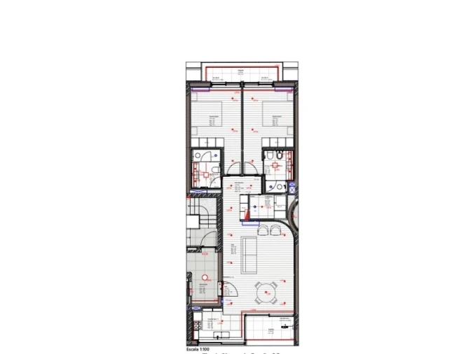 Apartamento T2 para Venda em Lordelo do Ouro e Massarelos Planta 1
