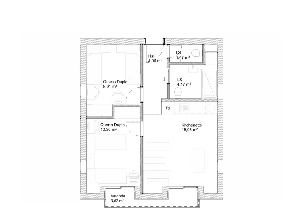Apartamento T1 para Venda em Paranhos Foto 14