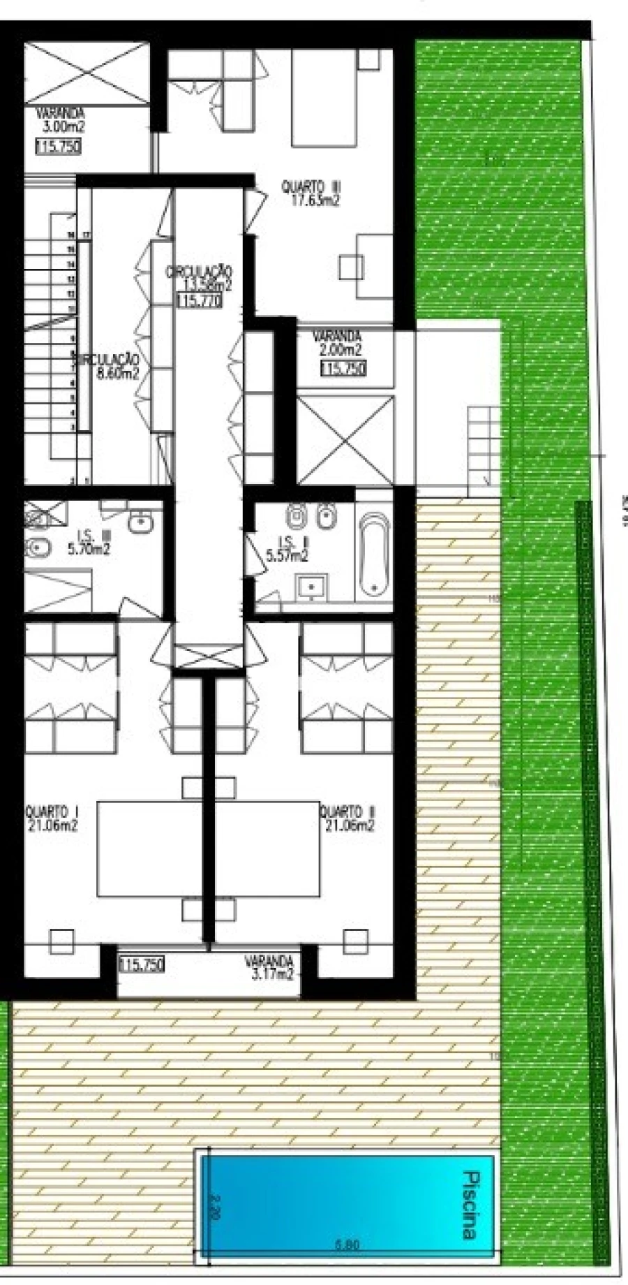 Moradia T3 para Venda em São Martinho Planta 2