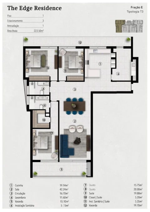 Apartamento T3 para Venda em Funchal (São Pedro)