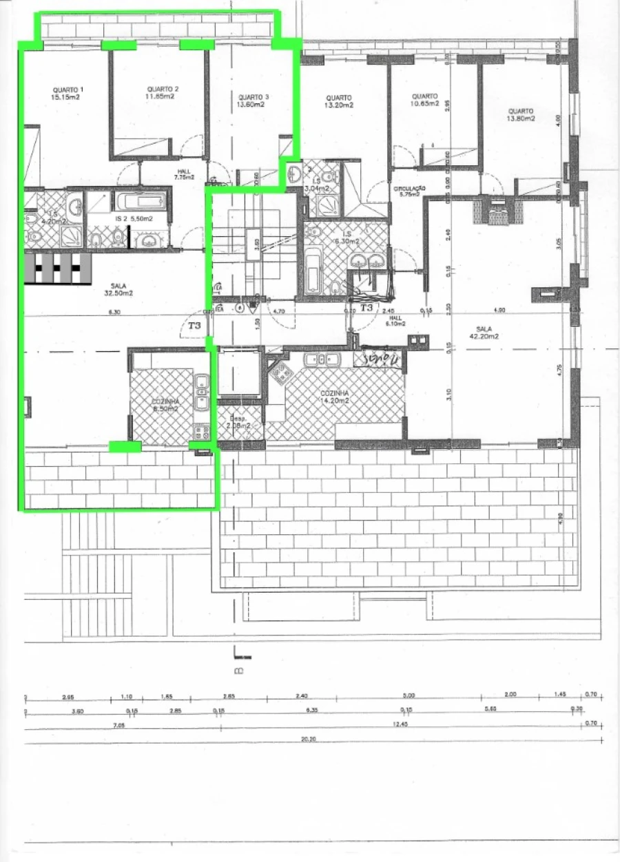 Apartamento T5 para Venda em Nazare Planta 1