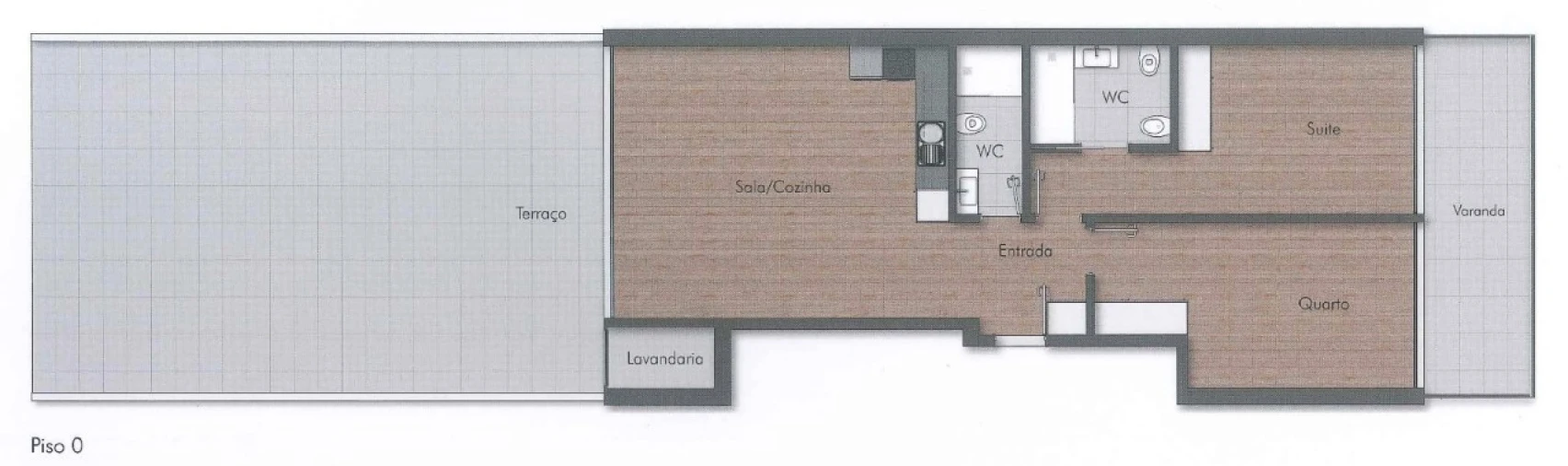 Apartamento T2 para Venda em Ílhavo (São Salvador) Planta 1