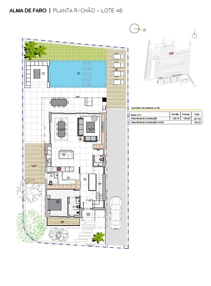 Moradia T4 para Venda em Montenegro Planta 1
