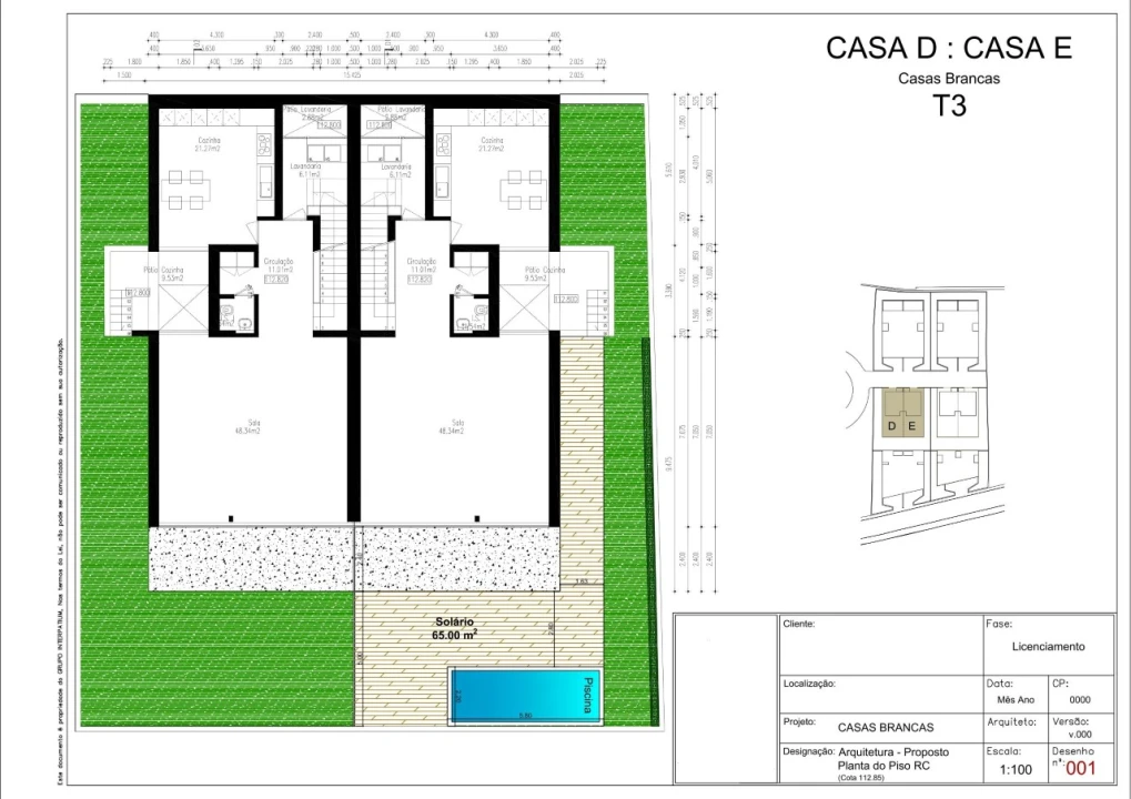 Moradia T3 para Venda em São Martinho Planta 2