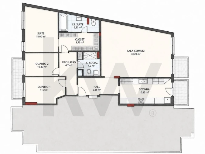 Apartamento T3 para Venda em Campolide Foto 21