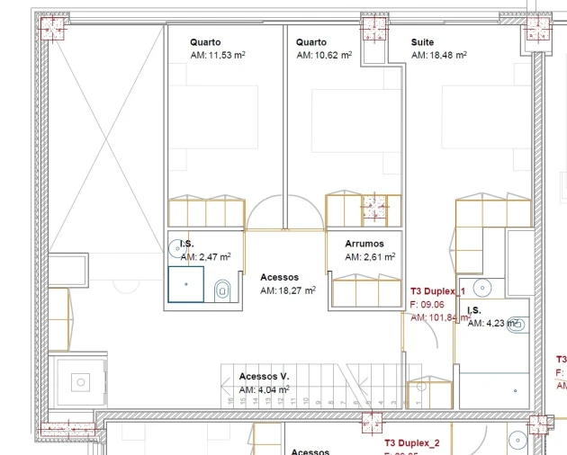 Apartamento T3 para Venda em Ramalde Planta 1
