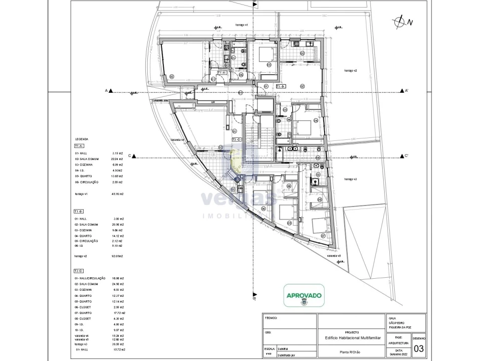 Apartamento T3 para Venda em São Pedro Planta 2
